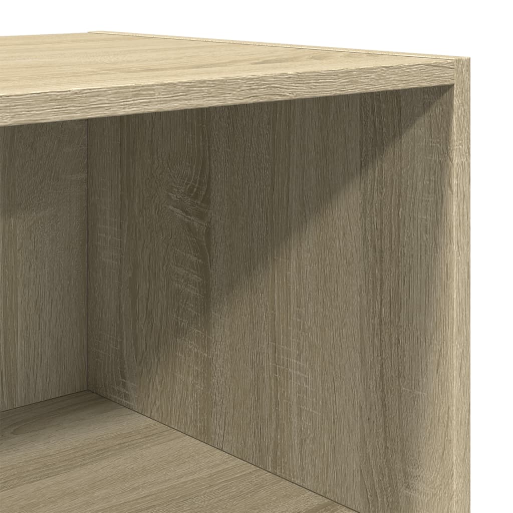 Hoge kast 45x41x185 cm bewerkt hout sonoma eikenkleurig is nu te koop bij PeponiXL, paradijselijk wonen!