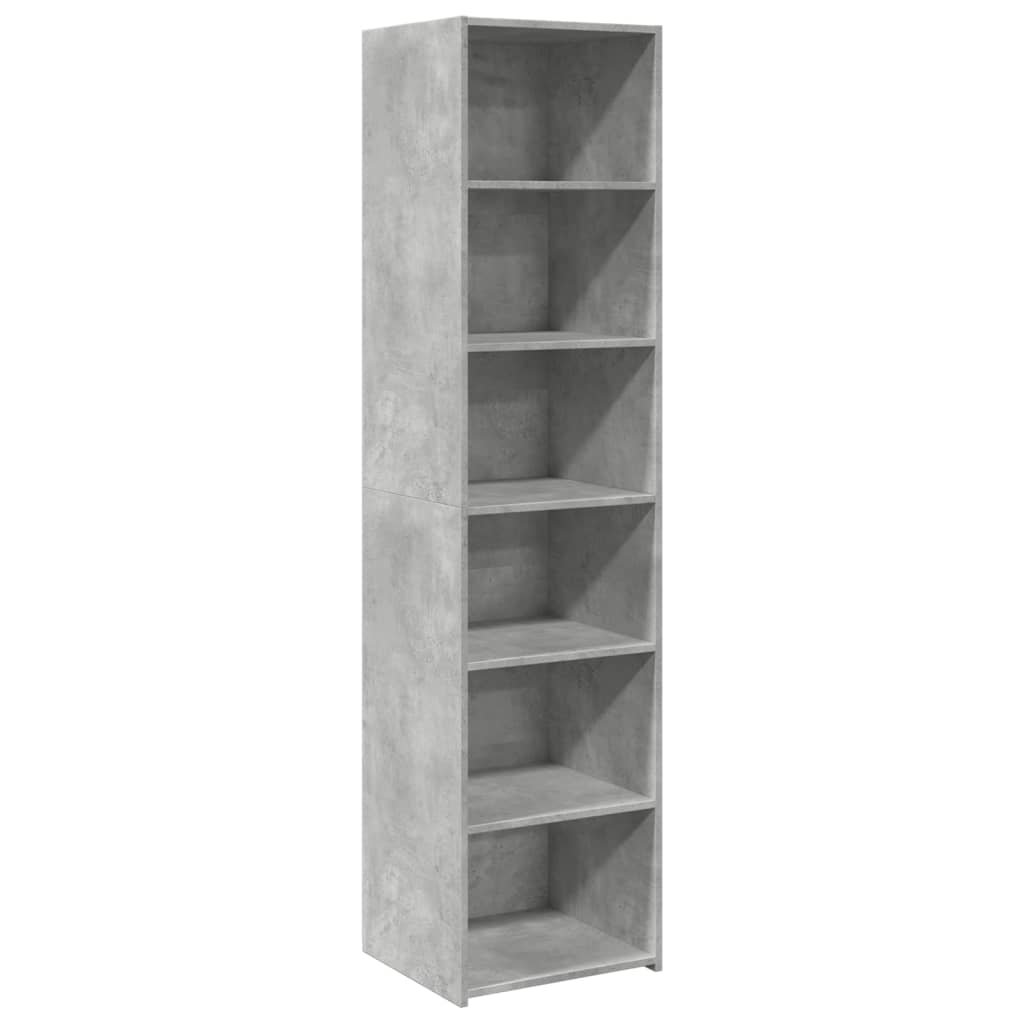 Hoge kast 45x41x185 cm bewerkt hout betongrijs is nu te koop bij PeponiXL, paradijselijk wonen!
