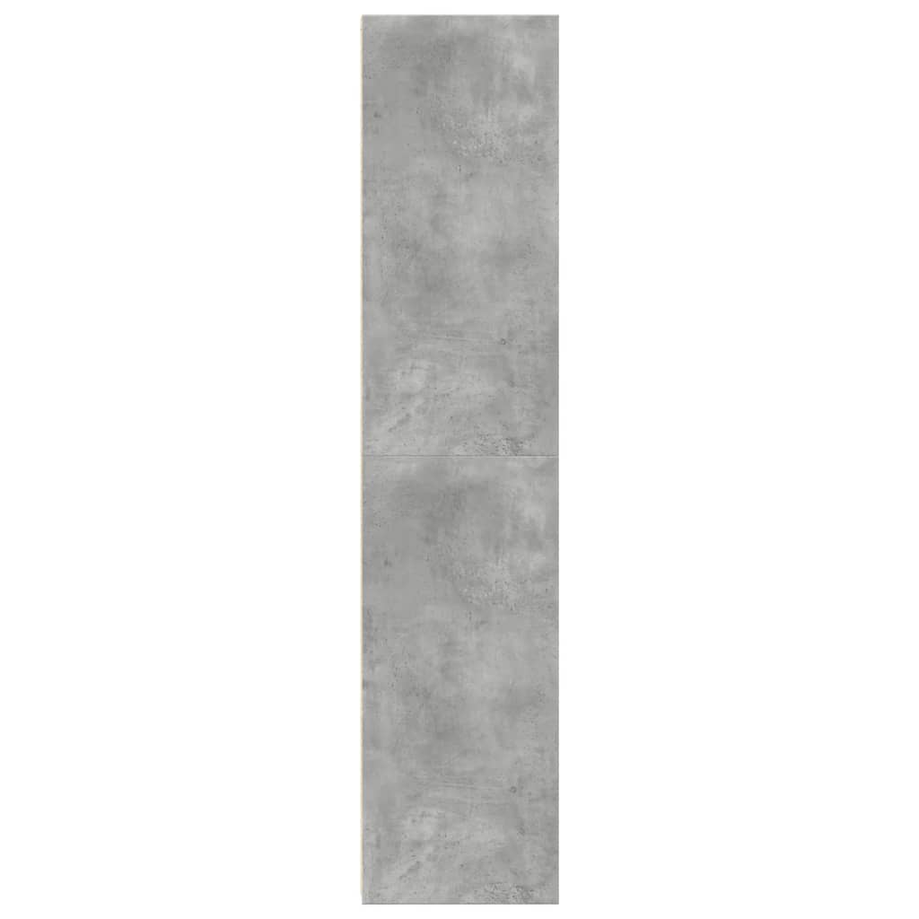 Hoge kast 45x41x185 cm bewerkt hout betongrijs is nu te koop bij PeponiXL, paradijselijk wonen!