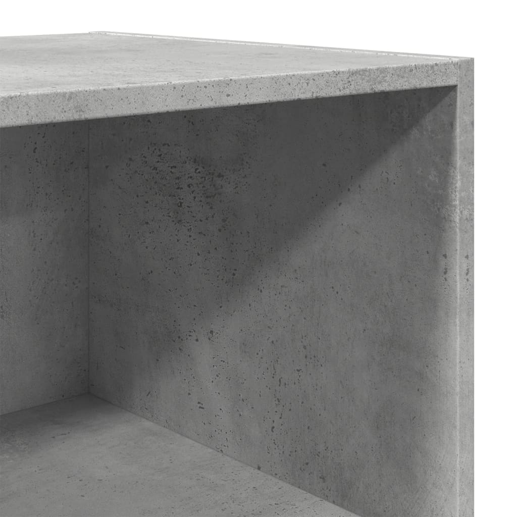 Hoge kast 45x41x185 cm bewerkt hout betongrijs is nu te koop bij PeponiXL, paradijselijk wonen!