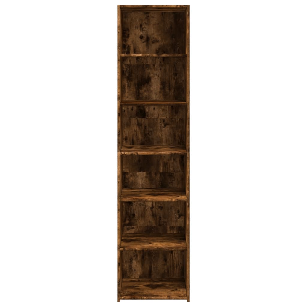 Hoge kast 45x41x185 cm bewerkt hout gerookt eikenkleurig is nu te koop bij PeponiXL, paradijselijk wonen!