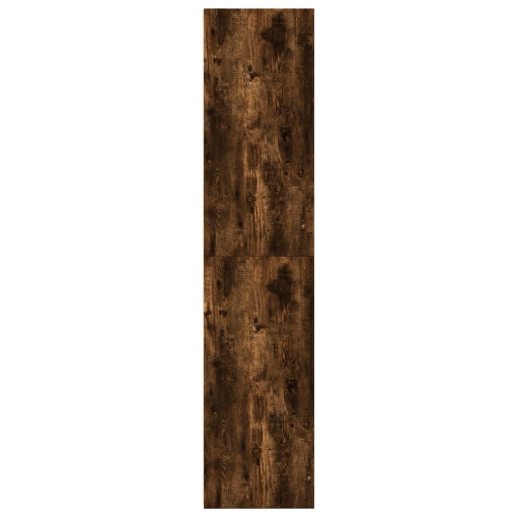 Hoge kast 45x41x185 cm bewerkt hout gerookt eikenkleurig is nu te koop bij PeponiXL, paradijselijk wonen!