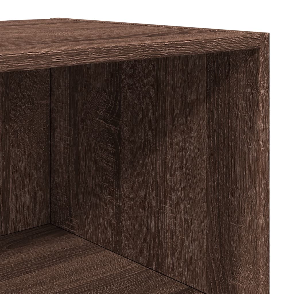 Hoge kast 45x41x185 cm bewerkt hout bruin eikenkleurig is nu te koop bij PeponiXL, paradijselijk wonen!