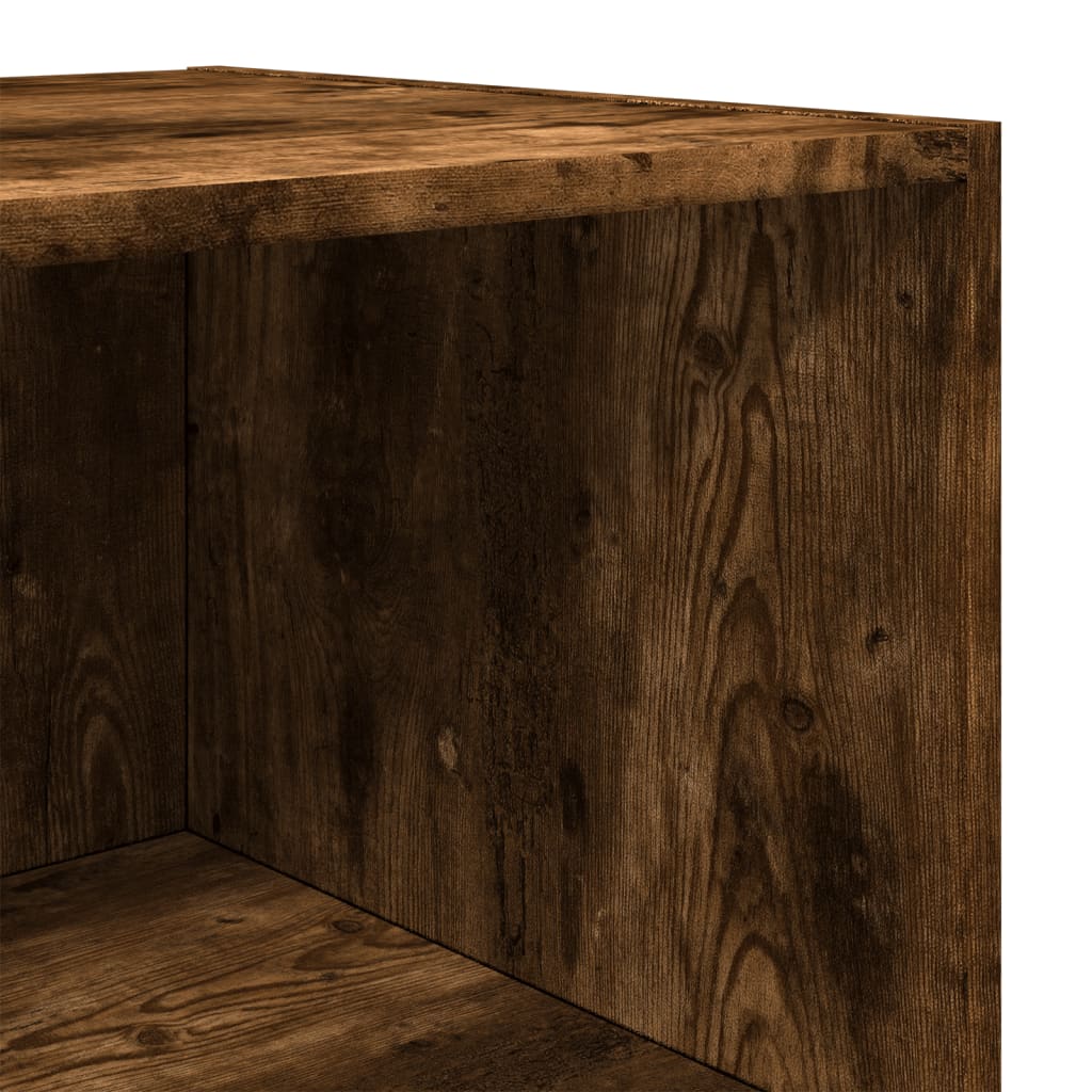 Hoge kast 50x41x185 cm bewerkt hout gerookt eikenkleurig is nu te koop bij PeponiXL, paradijselijk wonen!