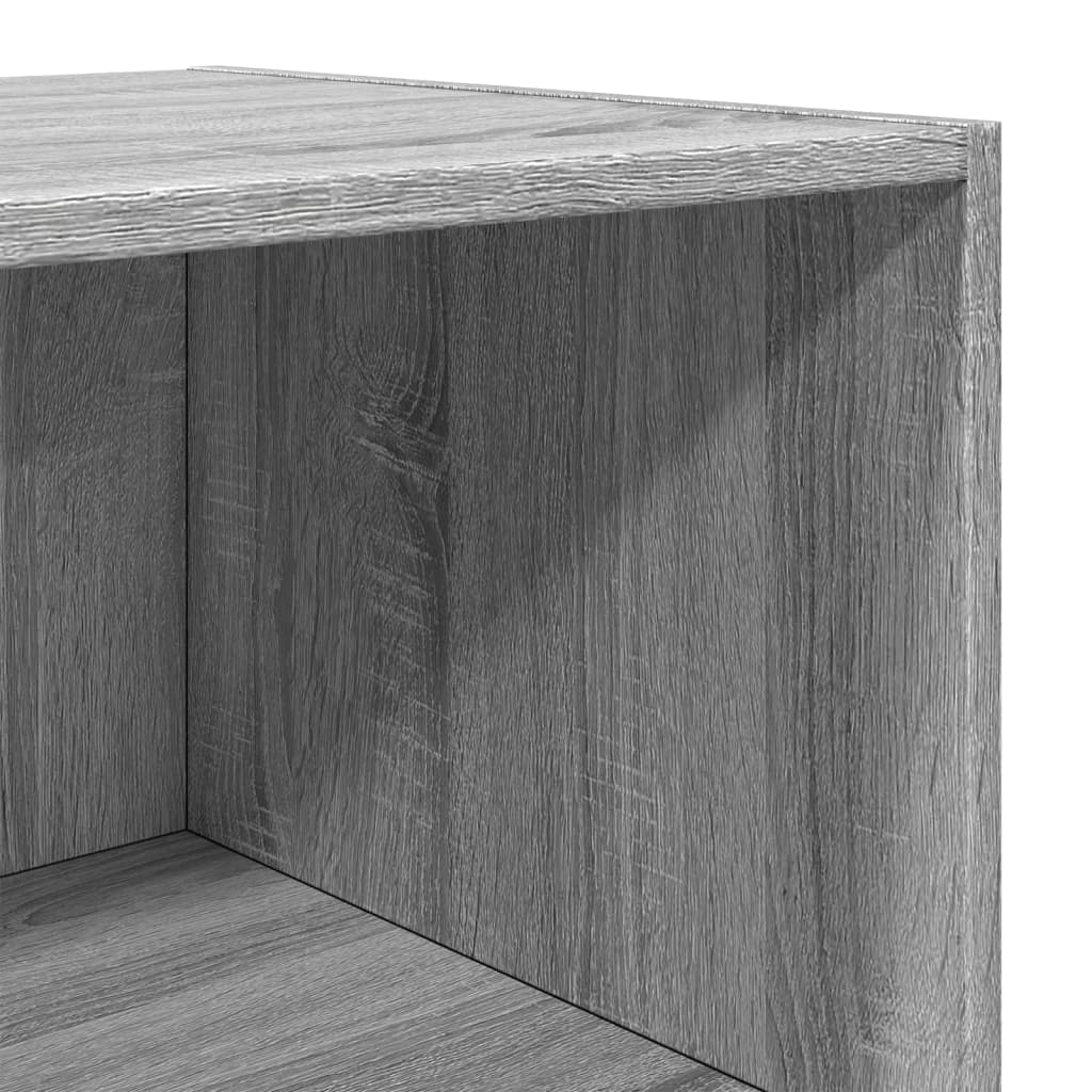 Hoge kast 50x41x185 cm bewerkt hout grijs sonoma eikenkleurig is nu te koop bij PeponiXL, paradijselijk wonen!