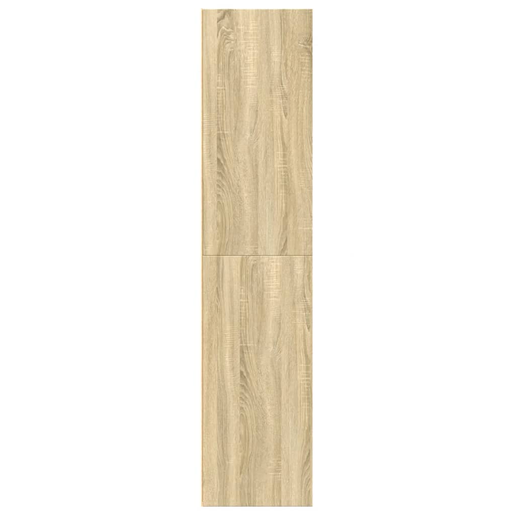 Hoge kast 70x41x185 cm bewerkt hout sonoma eikenkleurig is nu te koop bij PeponiXL, paradijselijk wonen!