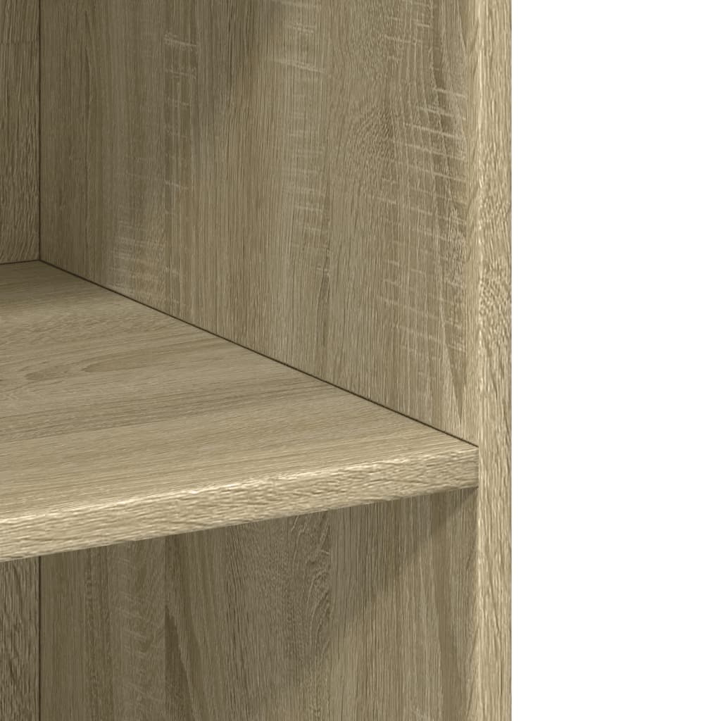 Hoge kast 70x41x185 cm bewerkt hout sonoma eikenkleurig is nu te koop bij PeponiXL, paradijselijk wonen!