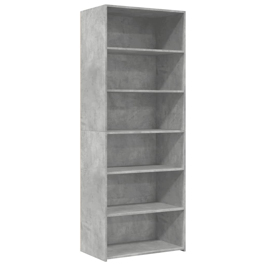 Hoge kast 70x41x185 cm bewerkt hout betongrijs is nu te koop bij PeponiXL, paradijselijk wonen!