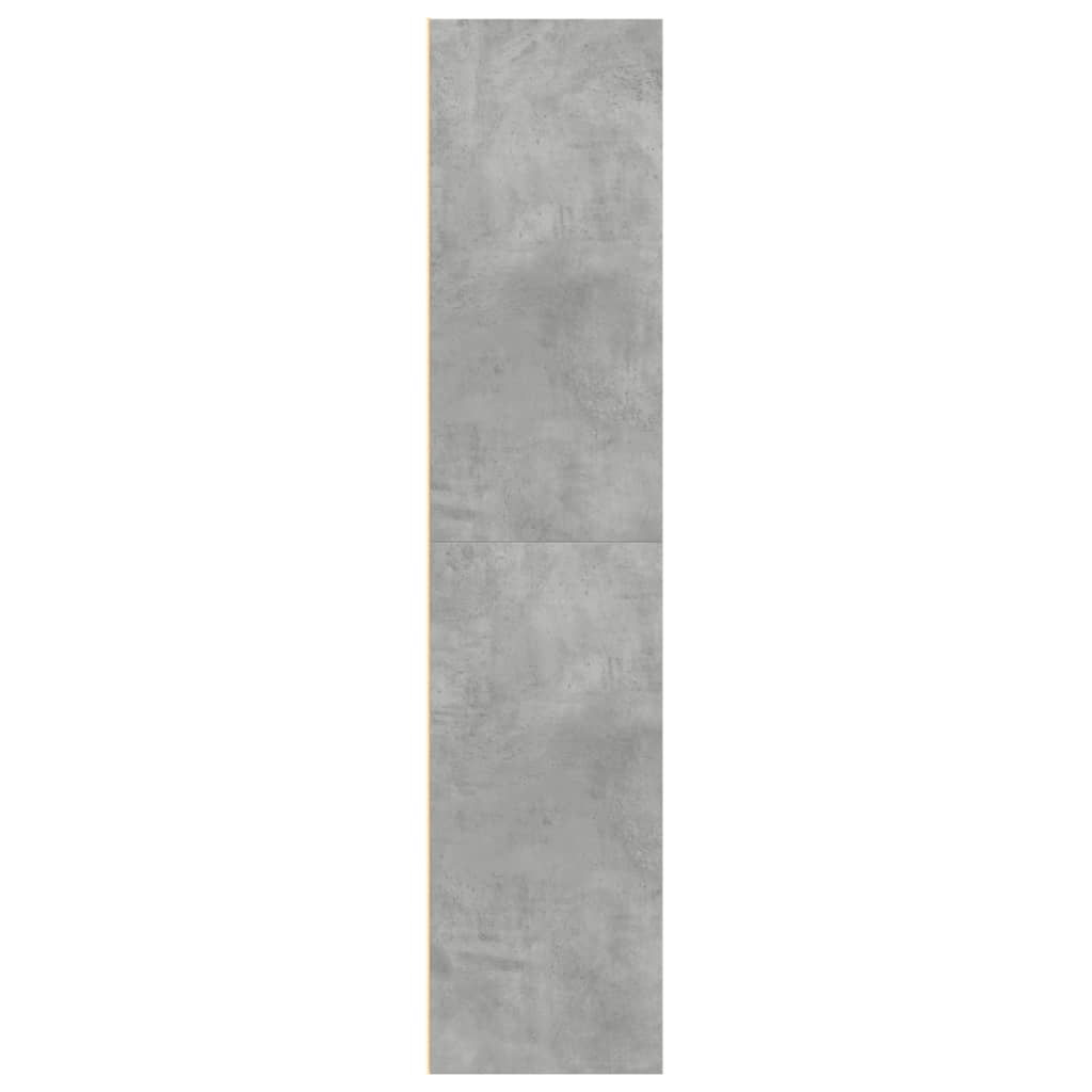 Hoge kast 70x41x185 cm bewerkt hout betongrijs is nu te koop bij PeponiXL, paradijselijk wonen!