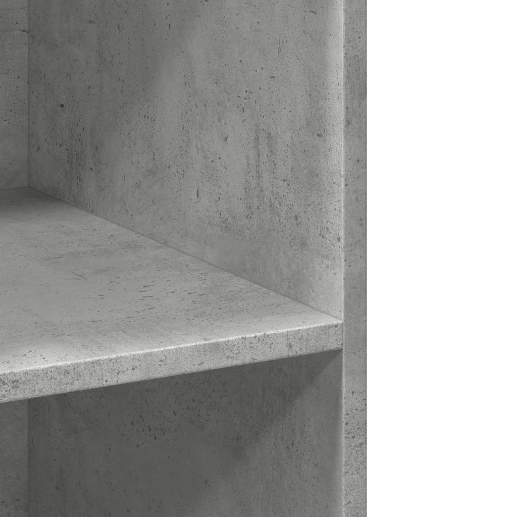 Hoge kast 70x41x185 cm bewerkt hout betongrijs is nu te koop bij PeponiXL, paradijselijk wonen!