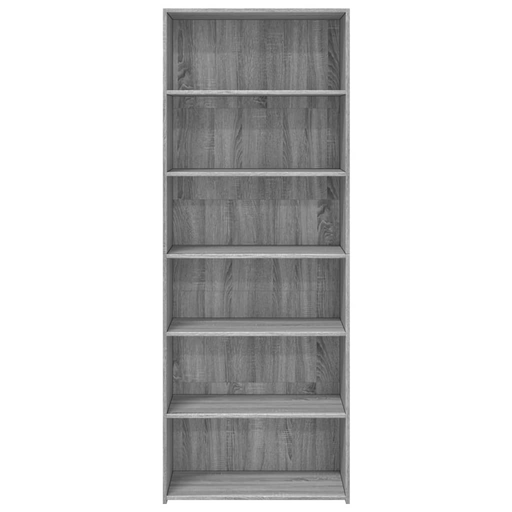 Hoge kast 70x41x185 cm bewerkt hout grijs sonoma eikenkleurig is nu te koop bij PeponiXL, paradijselijk wonen!