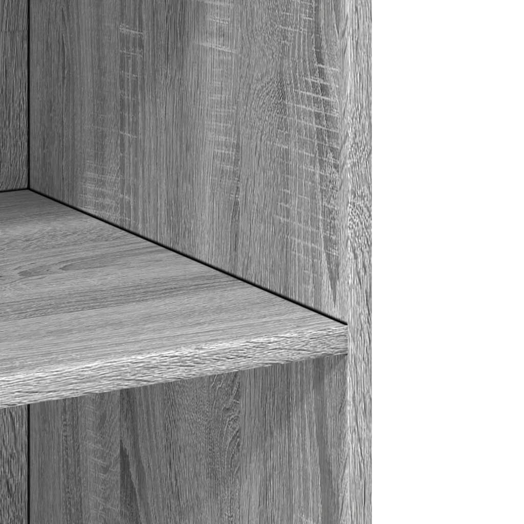 Hoge kast 70x41x185 cm bewerkt hout grijs sonoma eikenkleurig is nu te koop bij PeponiXL, paradijselijk wonen!