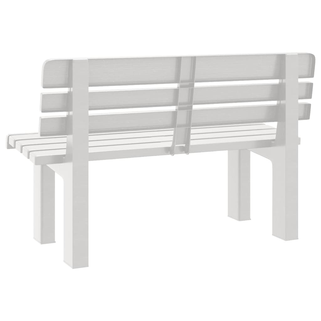 Tuinbankje 110x52x71 cm polypropeen wit is nu te koop bij PeponiXL, paradijselijk wonen!