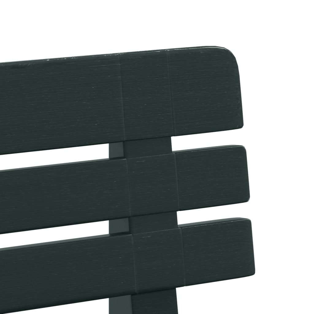 Tuinbankje 110x52x71 cm polypropeen groen is nu te koop bij PeponiXL, paradijselijk wonen!