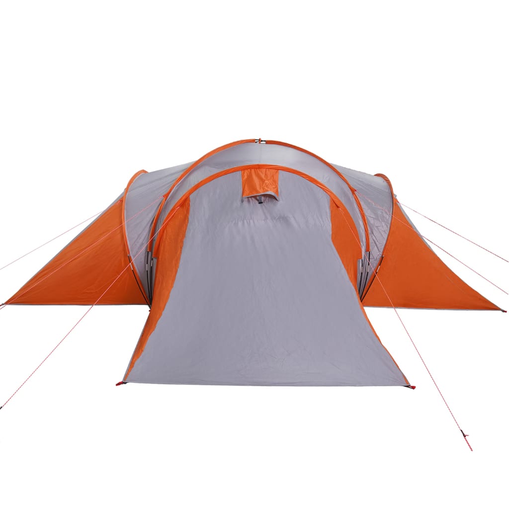 Koepeltent 6-persoons waterdicht grijs en oranje is nu te koop bij PeponiXL, paradijselijk wonen!