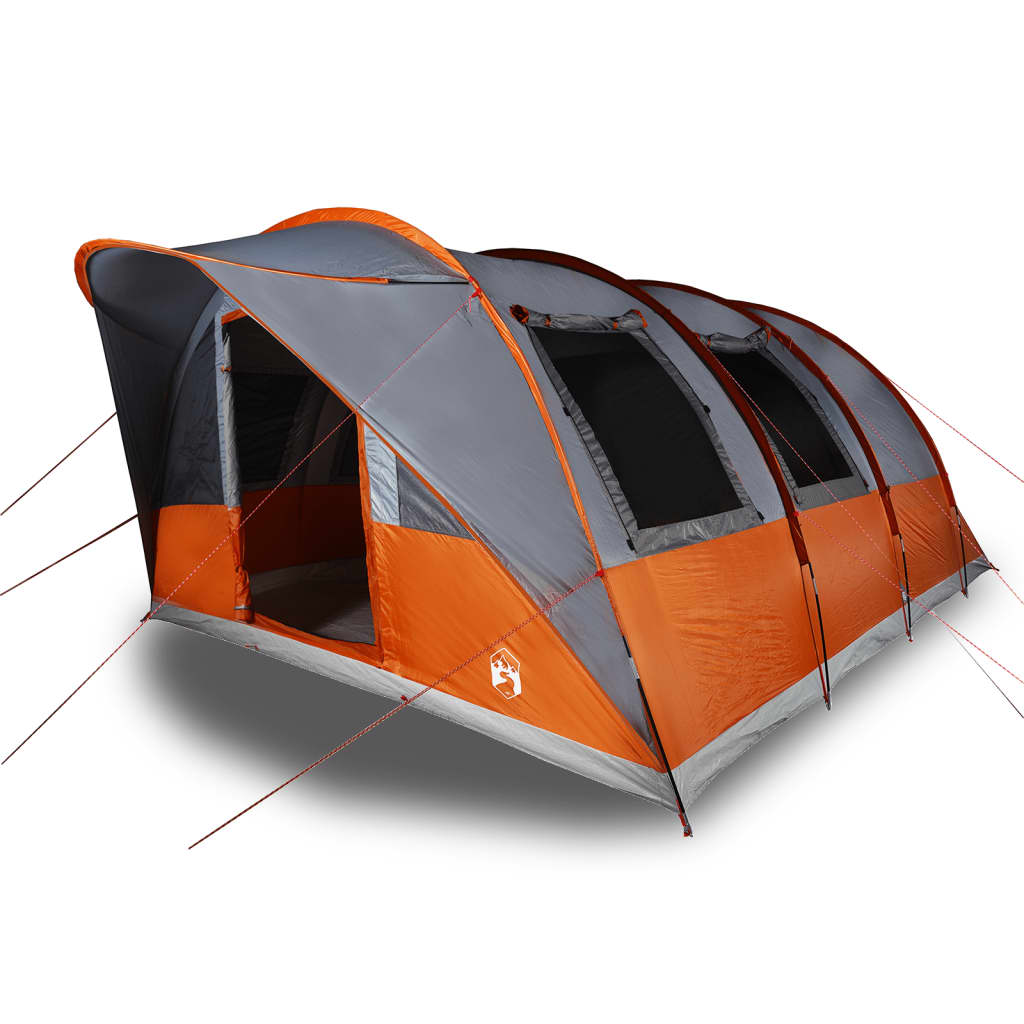Tunneltent 5-persoons waterdicht grijs en oranje is nu te koop bij PeponiXL, paradijselijk wonen!