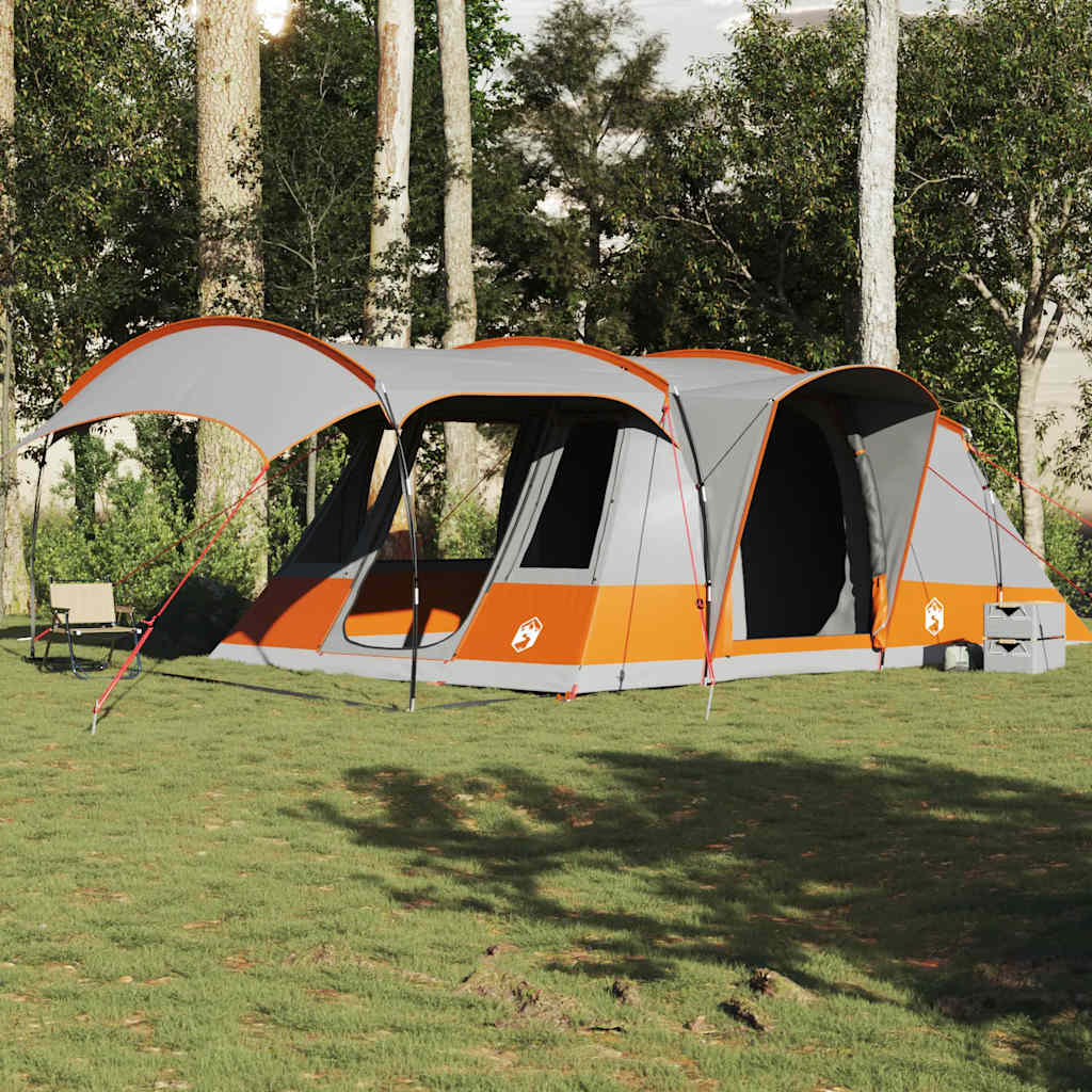 Tunneltent 5-persoons waterdicht grijs en oranje is nu te koop bij PeponiXL, paradijselijk wonen!