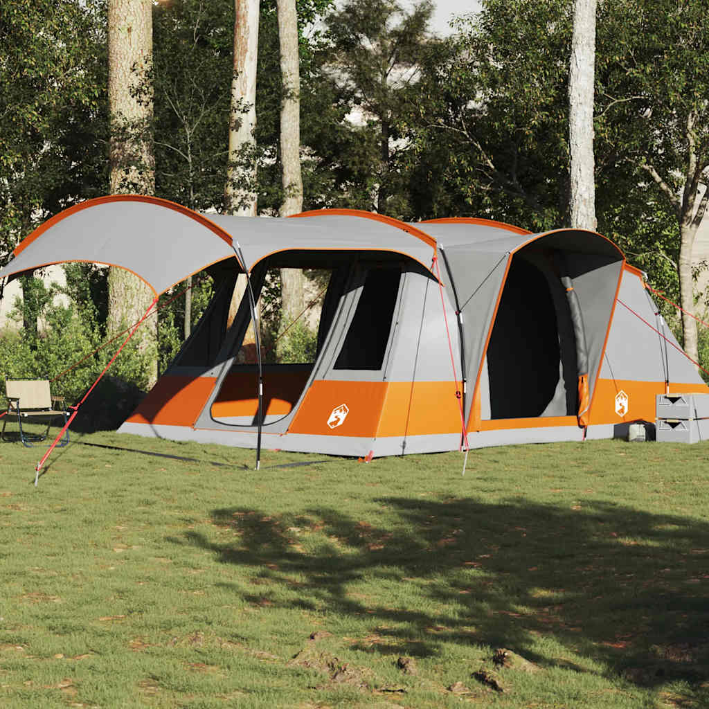 Tunneltent 5-persoons waterdicht grijs en oranje is nu te koop bij PeponiXL, paradijselijk wonen!