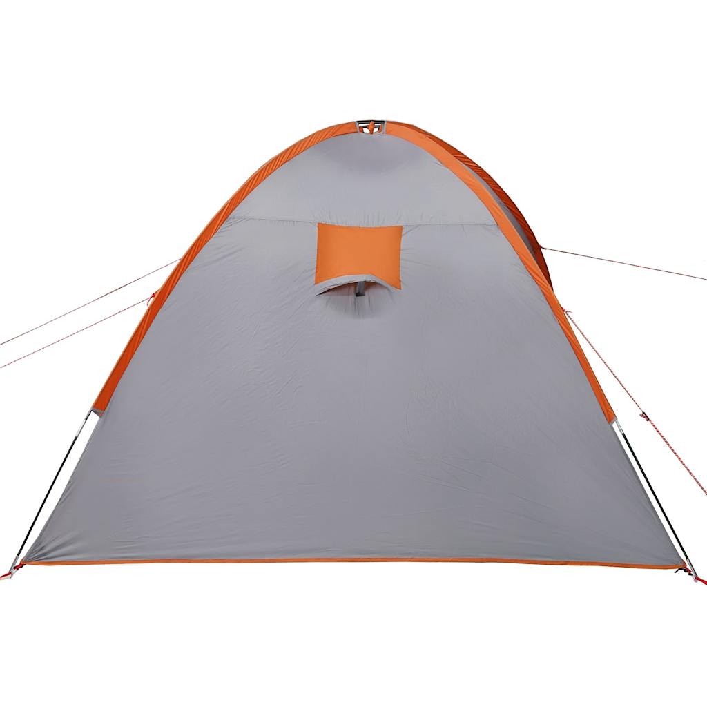 Koepeltent 8-persoons waterdicht grijs en oranje is nu te koop bij PeponiXL, paradijselijk wonen!