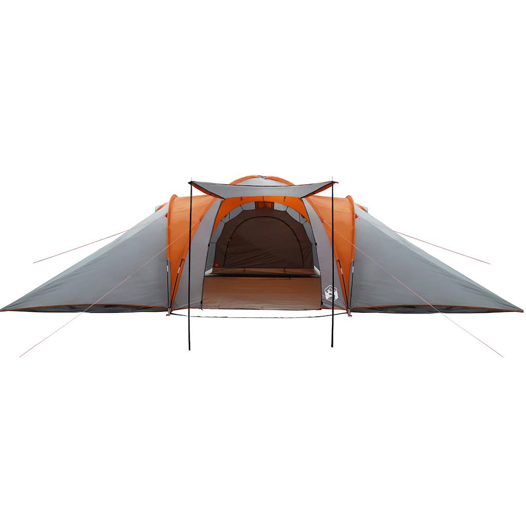 Koepeltent 6-persoons waterdicht grijs en oranje is nu te koop bij PeponiXL, paradijselijk wonen!
