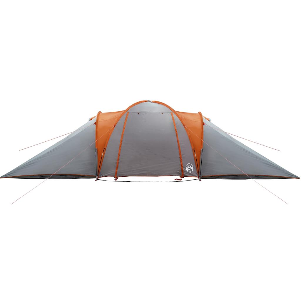 Koepeltent 6-persoons waterdicht grijs en oranje is nu te koop bij PeponiXL, paradijselijk wonen!