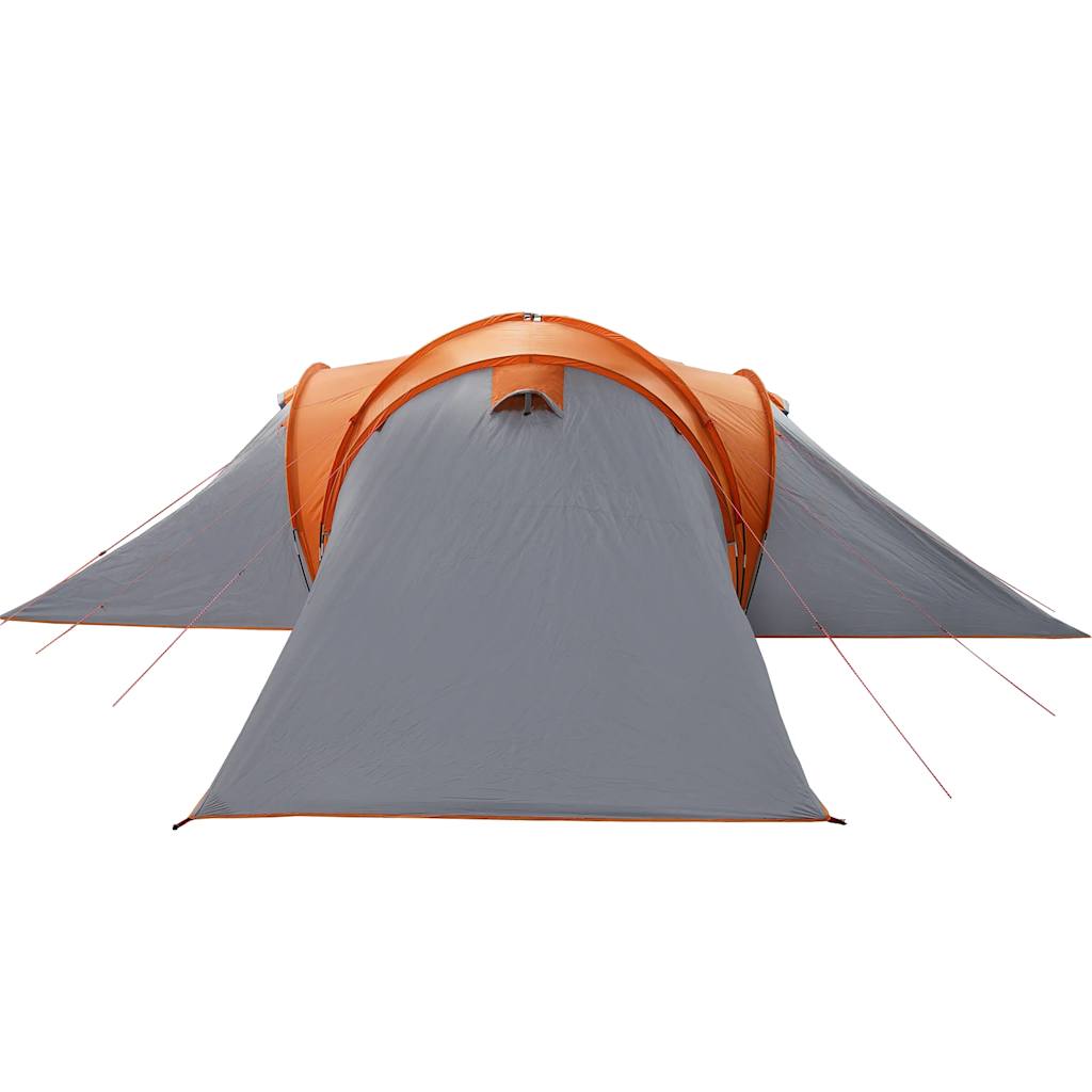 Koepeltent 6-persoons waterdicht grijs en oranje is nu te koop bij PeponiXL, paradijselijk wonen!