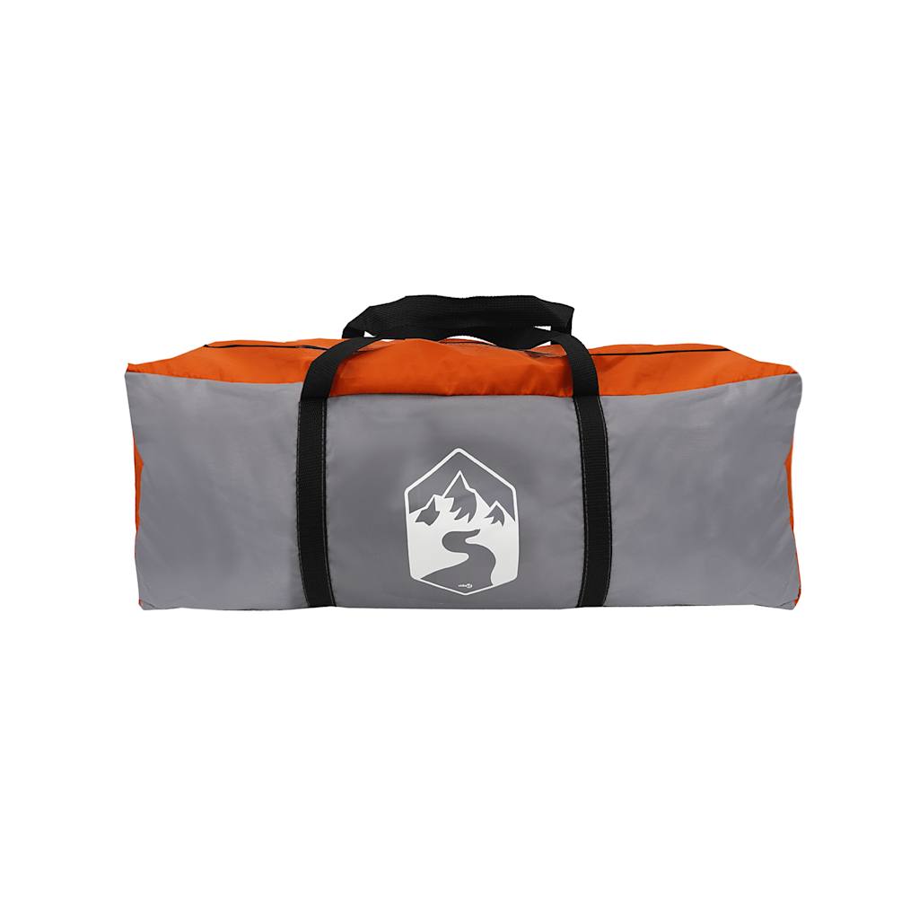 Koepeltent 6-persoons waterdicht grijs en oranje is nu te koop bij PeponiXL, paradijselijk wonen!