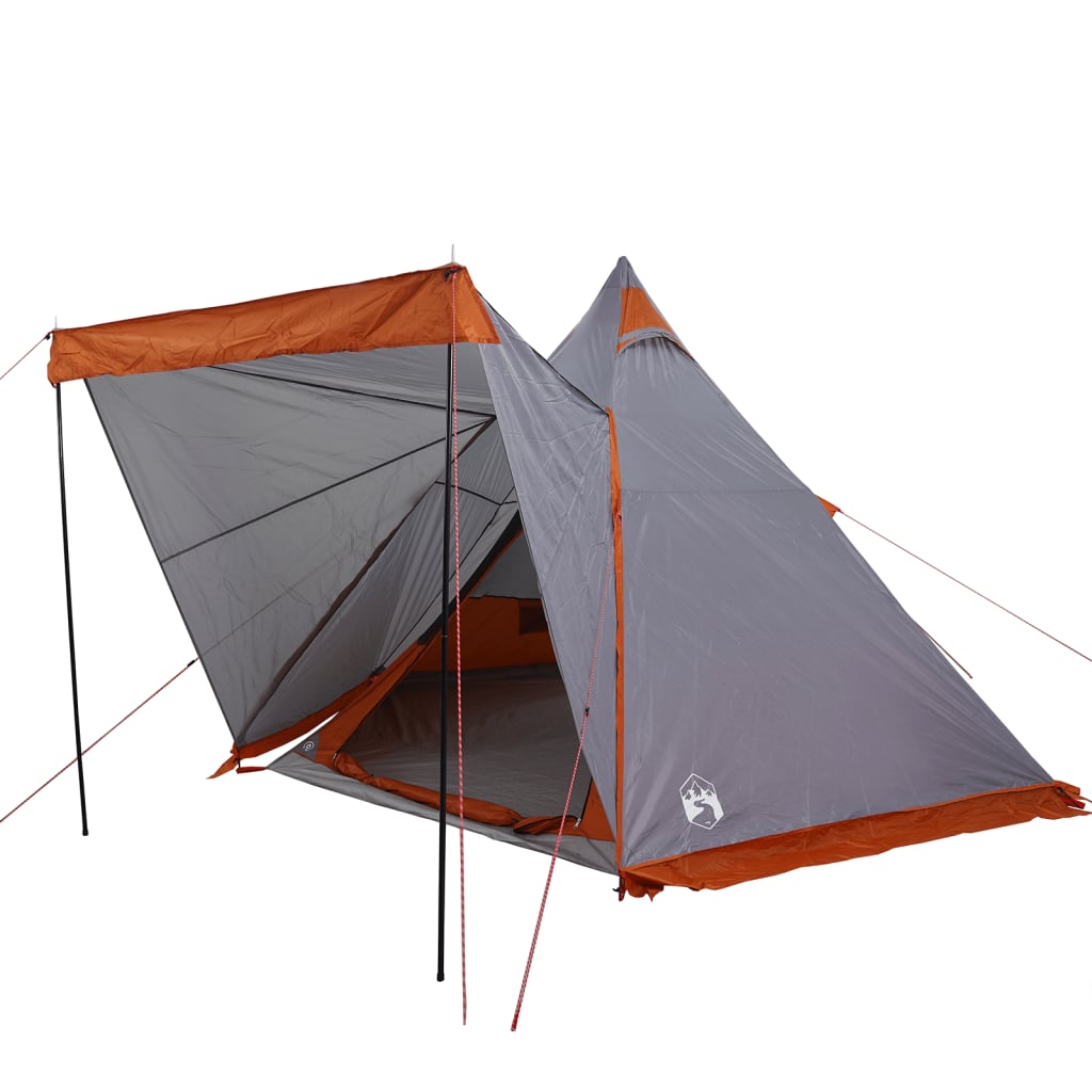 Tipitent 6-persoons waterdicht grijs en oranje is nu te koop bij PeponiXL, paradijselijk wonen!