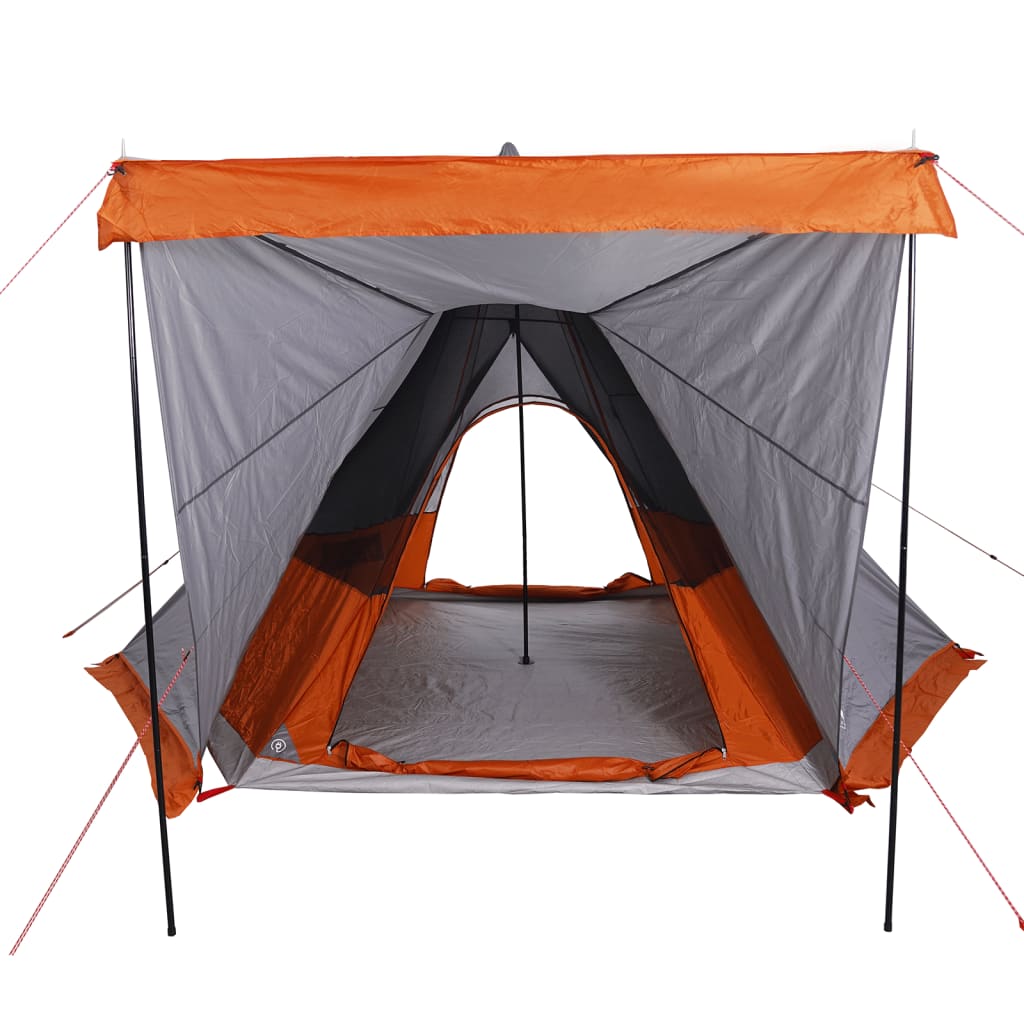 Tipitent 6-persoons waterdicht grijs en oranje is nu te koop bij PeponiXL, paradijselijk wonen!