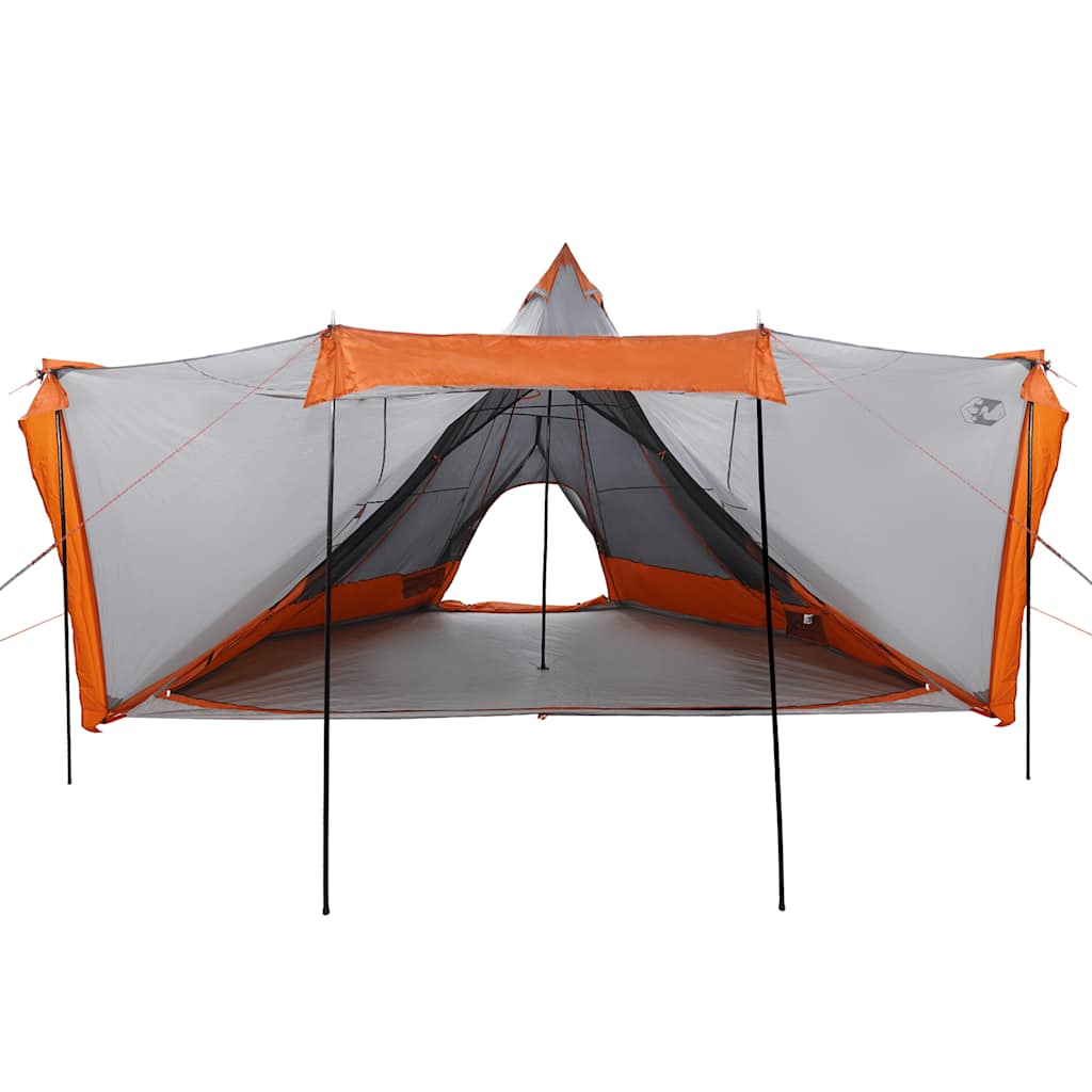 Tipitent 8-persoons waterdicht grijs en oranje is nu te koop bij PeponiXL, paradijselijk wonen!
