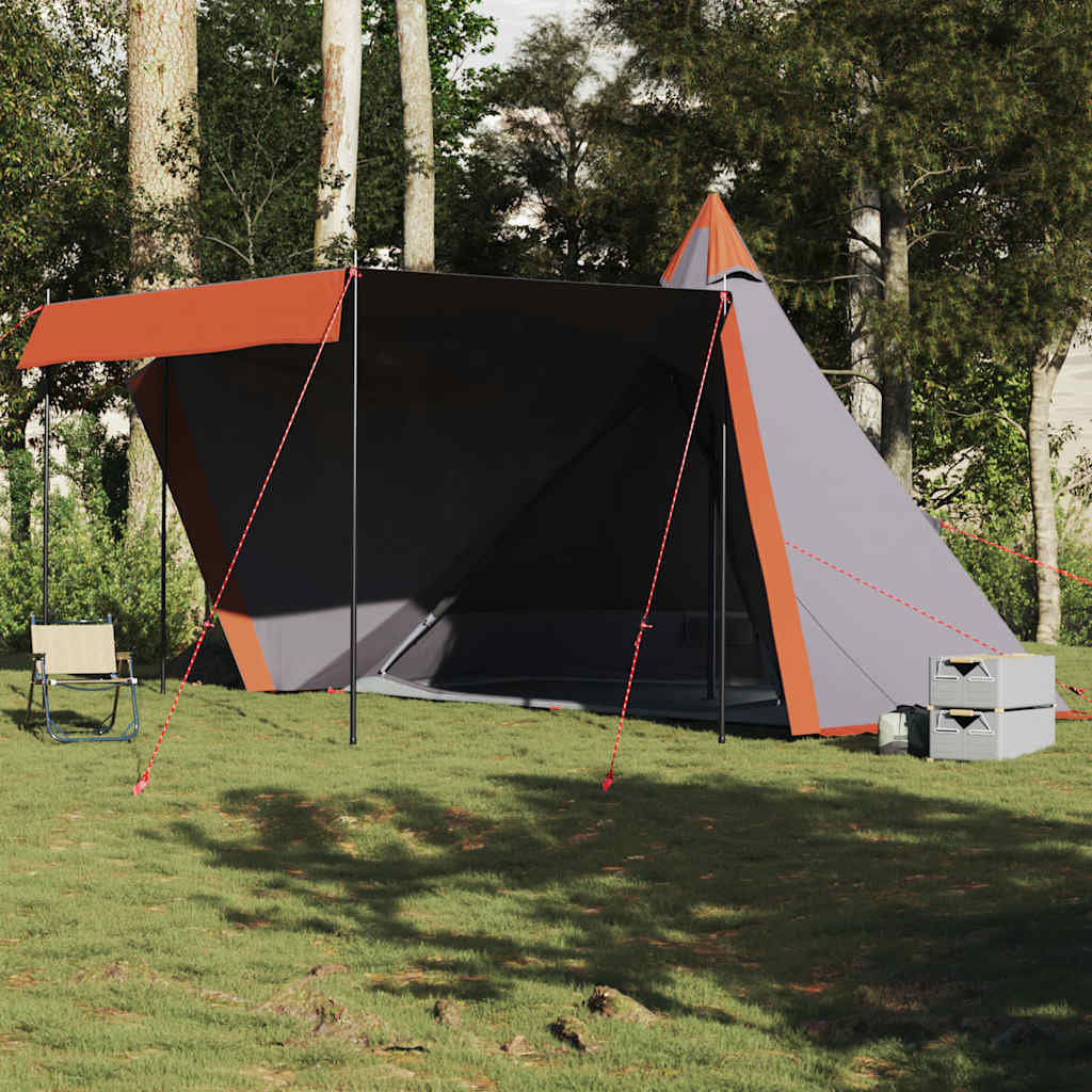 Tipitent 8-persoons waterdicht grijs en oranje is nu te koop bij PeponiXL, paradijselijk wonen!
