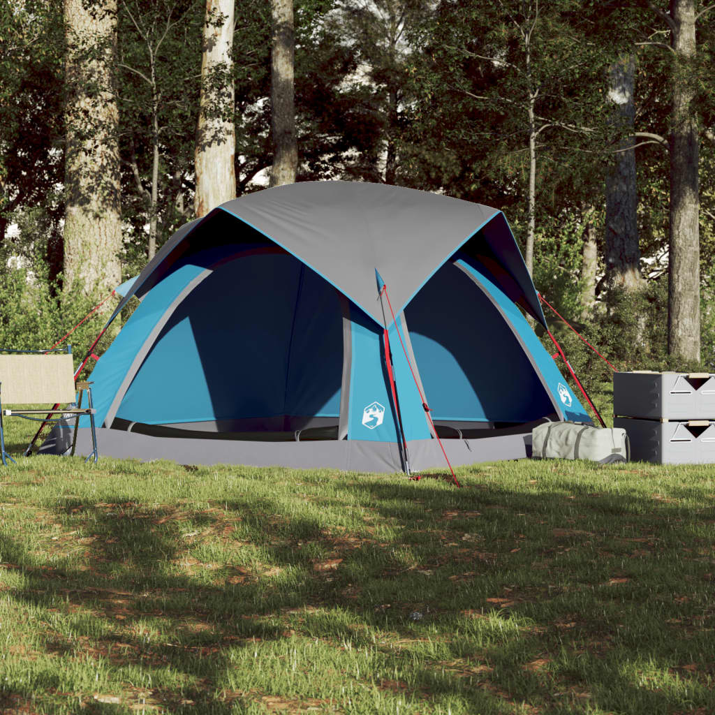 Tent 4-persoons waterdicht blauw is nu te koop bij PeponiXL, paradijselijk wonen!