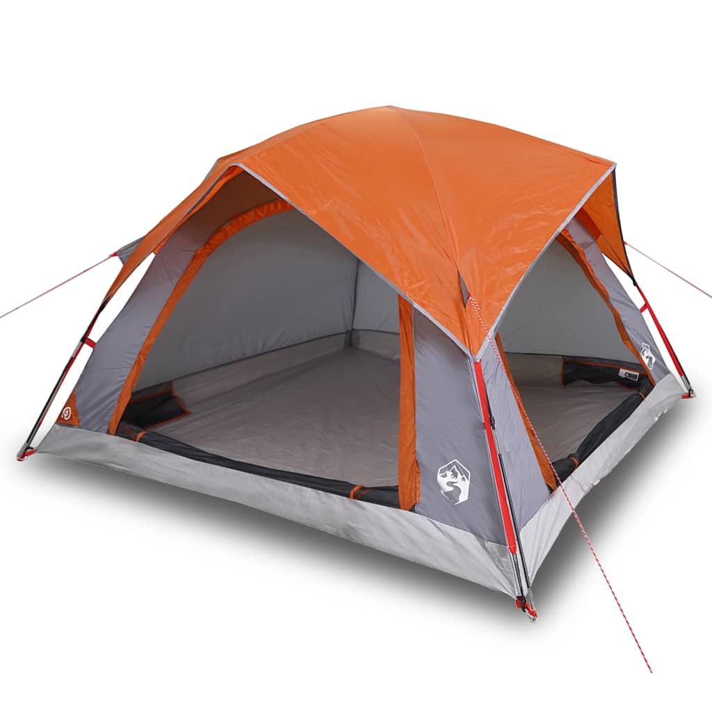 Tent 4-persoons waterdicht grijs en oranje is nu te koop bij PeponiXL, paradijselijk wonen!