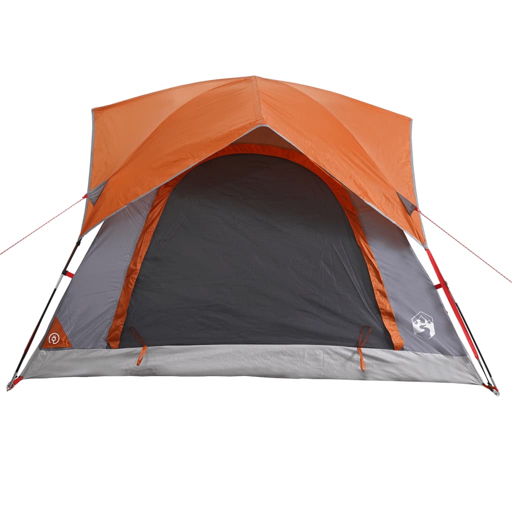 Tent 4-persoons waterdicht grijs en oranje is nu te koop bij PeponiXL, paradijselijk wonen!