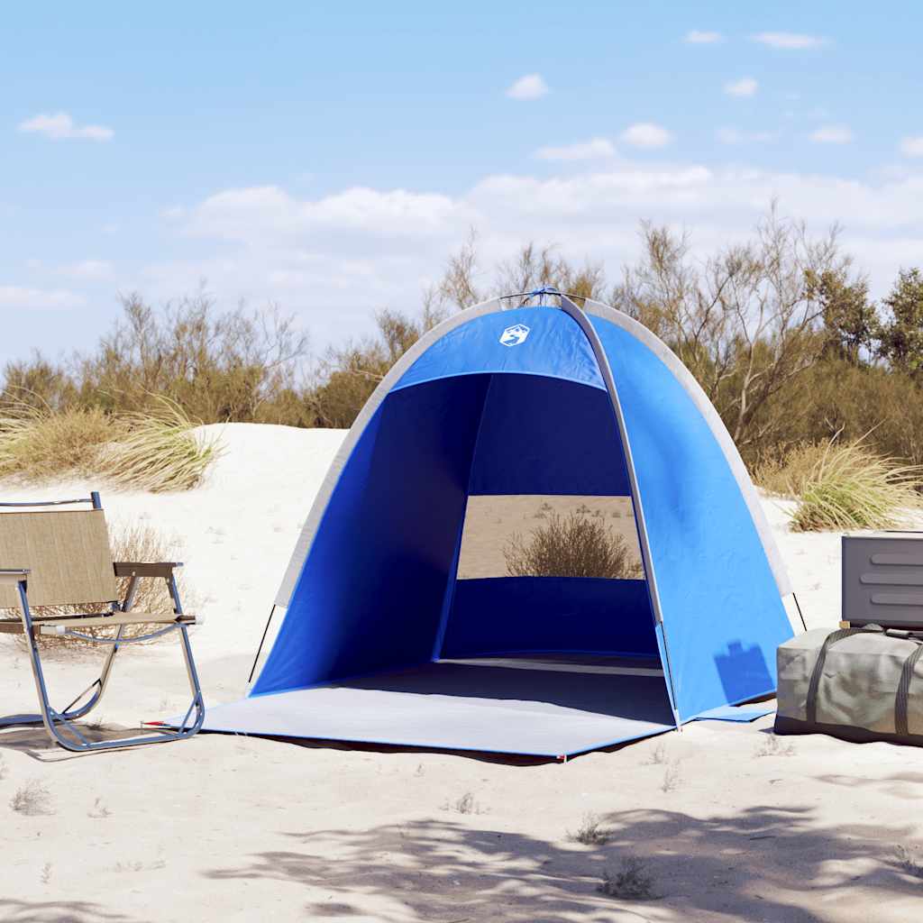 Strandtent 3-persoons waterdicht azuurblauw is nu te koop bij PeponiXL, paradijselijk wonen!
