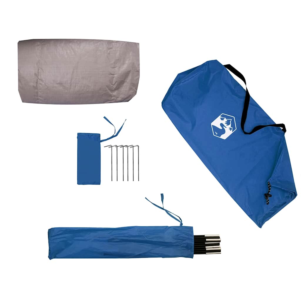 Strandtent 3-persoons waterdicht azuurblauw is nu te koop bij PeponiXL, paradijselijk wonen!