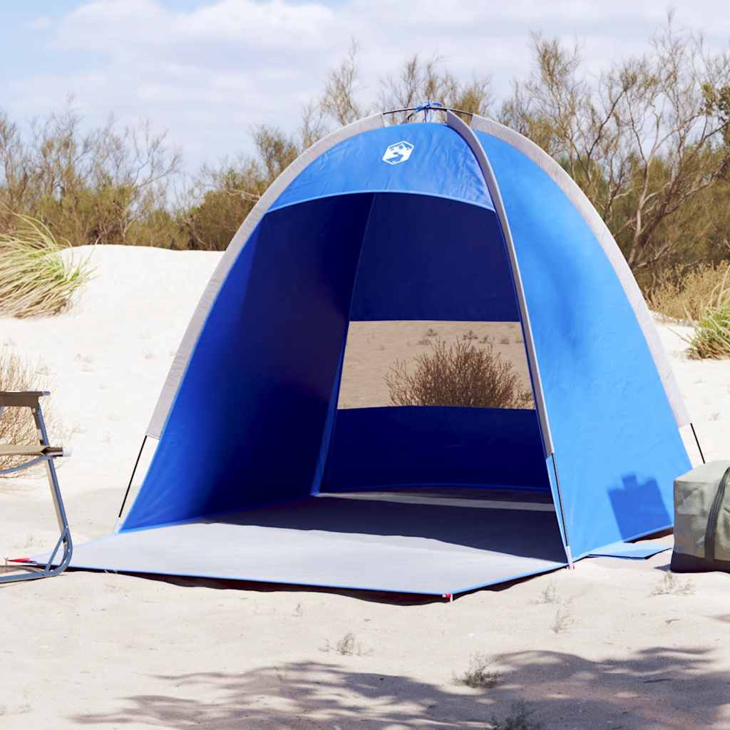 Strandtent 3-persoons waterdicht azuurblauw is nu te koop bij PeponiXL, paradijselijk wonen!