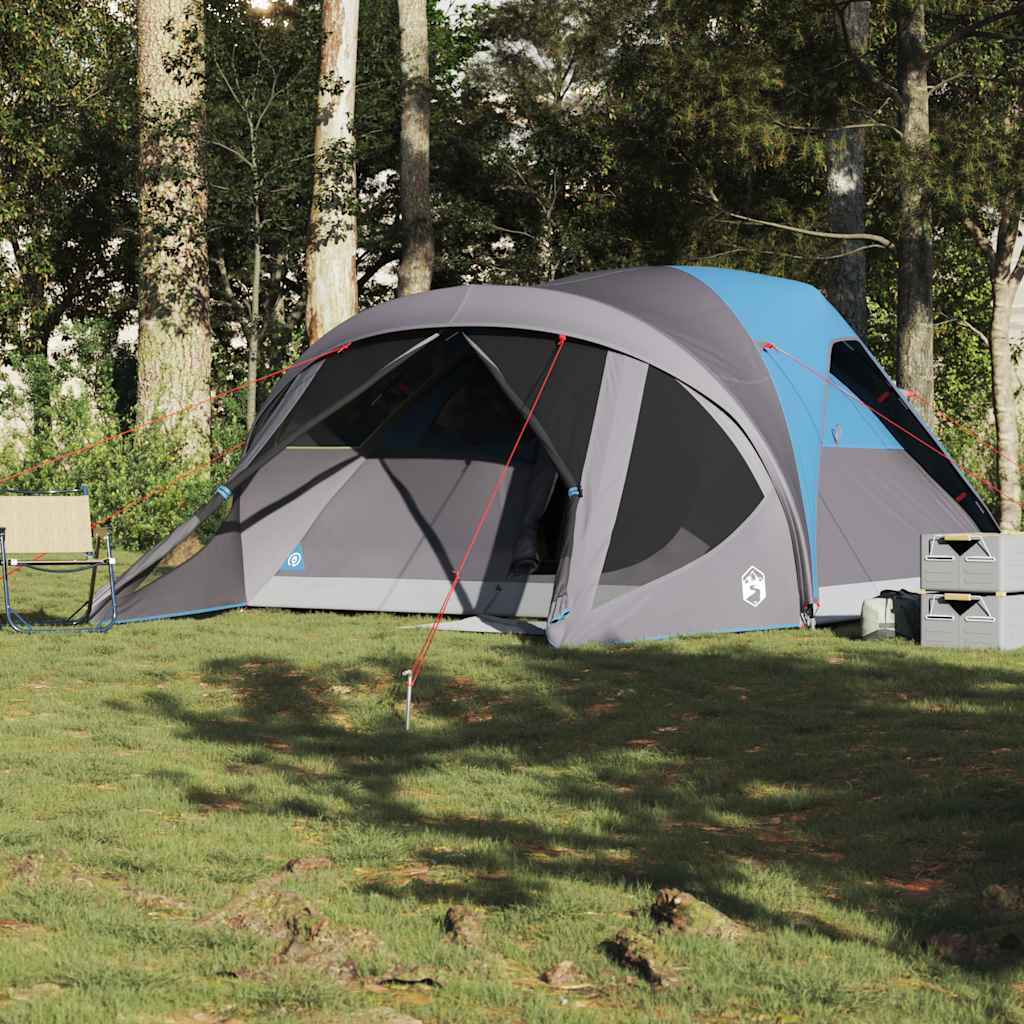 Tunneltent 6-persoons waterdicht blauw is nu te koop bij PeponiXL, paradijselijk wonen!