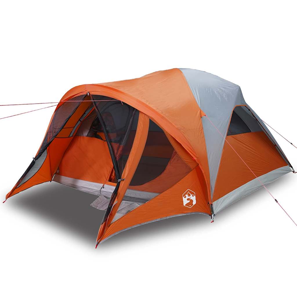Tunneltent 6-persoons waterdicht grijs en oranje is nu te koop bij PeponiXL, paradijselijk wonen!