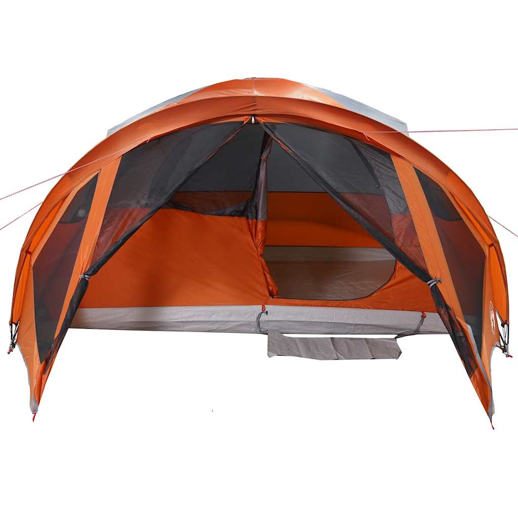Tunneltent 6-persoons waterdicht grijs en oranje is nu te koop bij PeponiXL, paradijselijk wonen!
