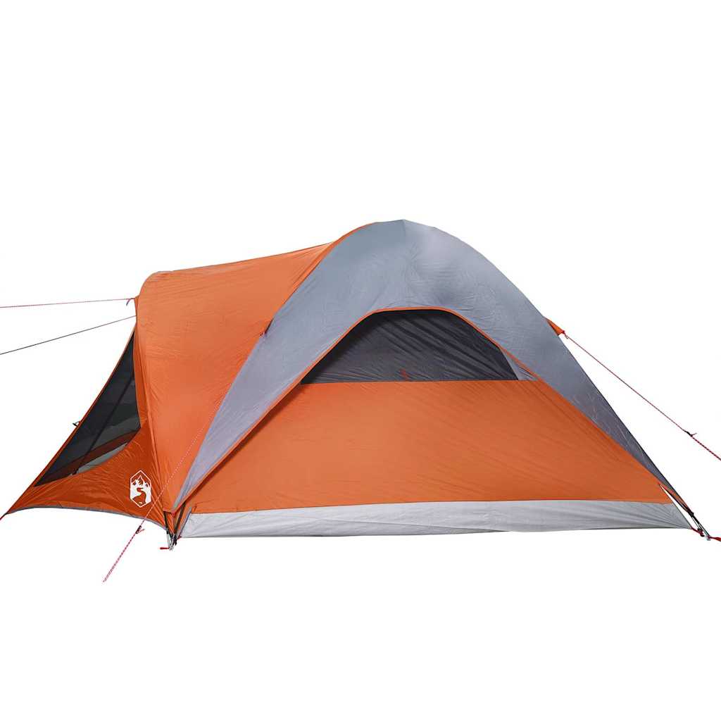 Tunneltent 6-persoons waterdicht grijs en oranje is nu te koop bij PeponiXL, paradijselijk wonen!