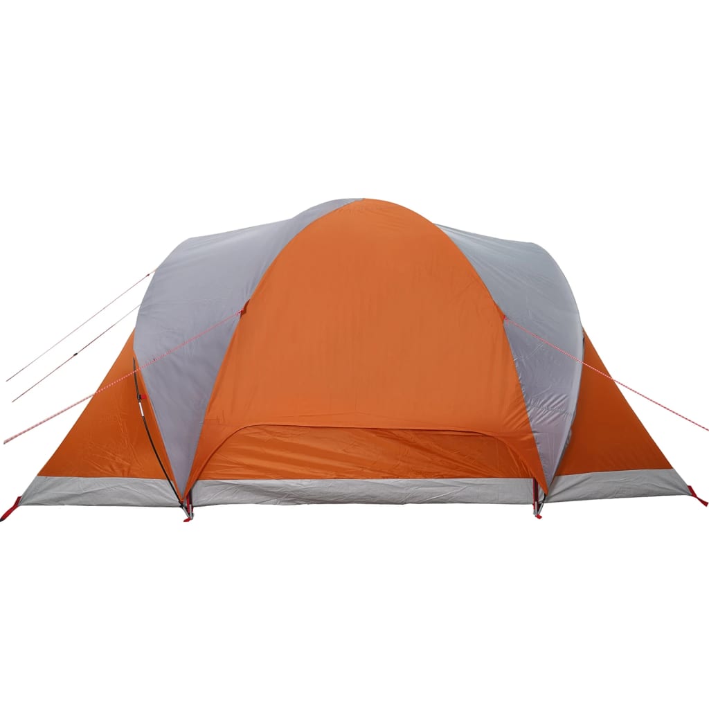 Koepeltent 6-persoons waterdicht grijs en oranje is nu te koop bij PeponiXL, paradijselijk wonen!