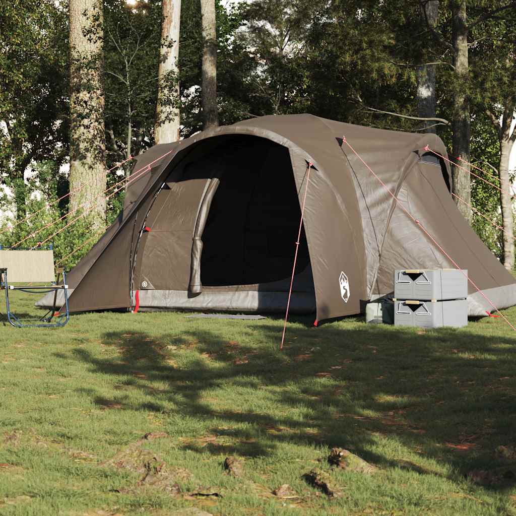 Koepeltent 6-persoons waterdicht bruin is nu te koop bij PeponiXL, paradijselijk wonen!