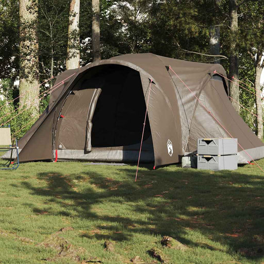 Koepeltent 6-persoons waterdicht bruin is nu te koop bij PeponiXL, paradijselijk wonen!