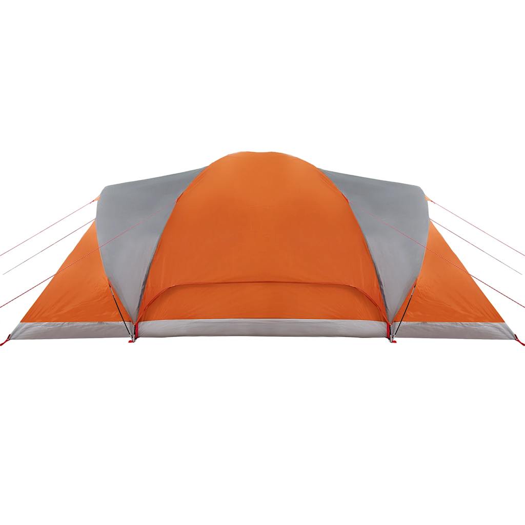 Koepeltent 6-persoons waterdicht grijs en oranje is nu te koop bij PeponiXL, paradijselijk wonen!