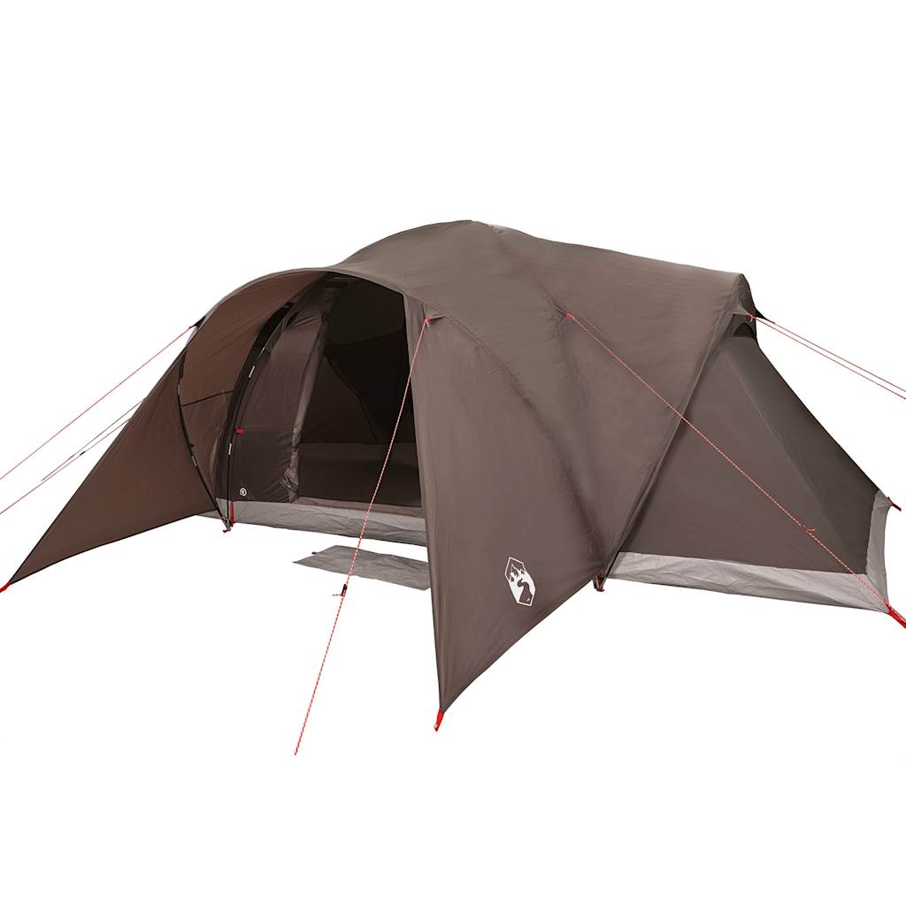 Koepeltent 6-persoons waterdicht bruin is nu te koop bij PeponiXL, paradijselijk wonen!