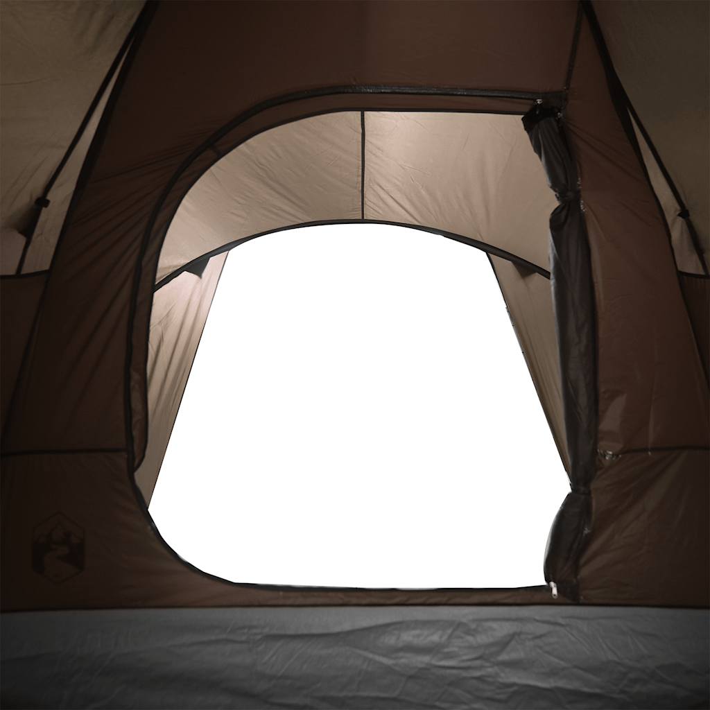 Koepeltent 6-persoons waterdicht bruin is nu te koop bij PeponiXL, paradijselijk wonen!