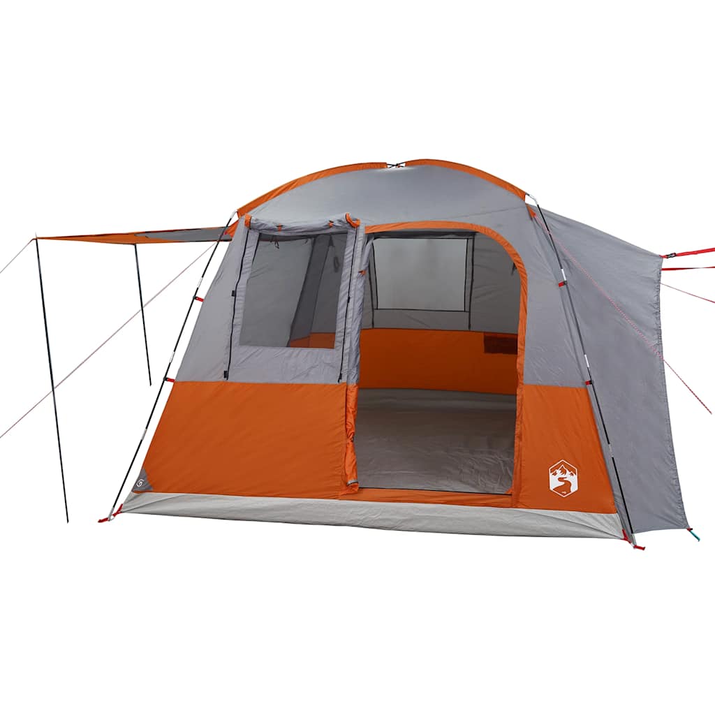Autotent 4-persoons waterdicht grijs en oranje is nu te koop bij PeponiXL, paradijselijk wonen!