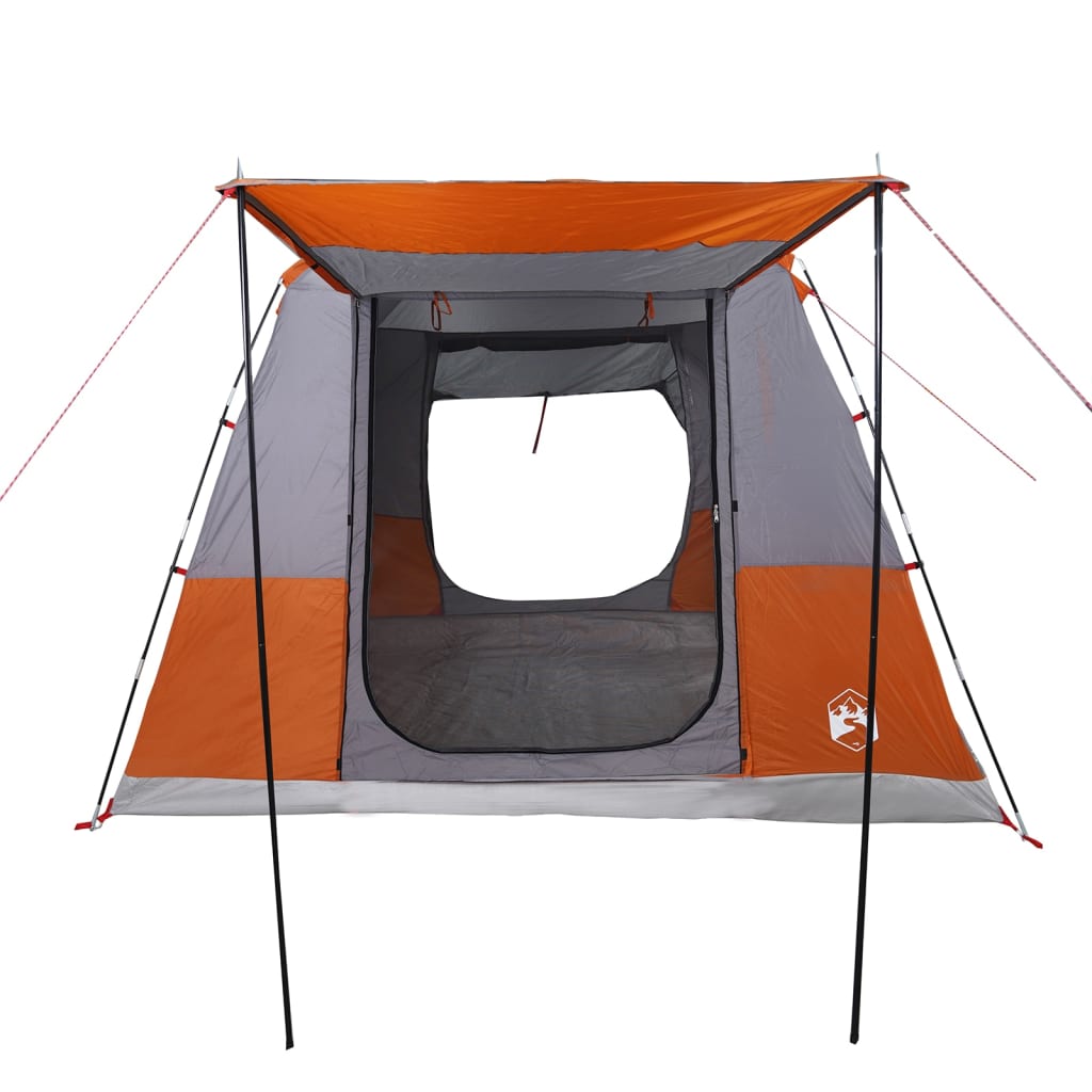 Autotent 4-persoons waterdicht grijs en oranje is nu te koop bij PeponiXL, paradijselijk wonen!