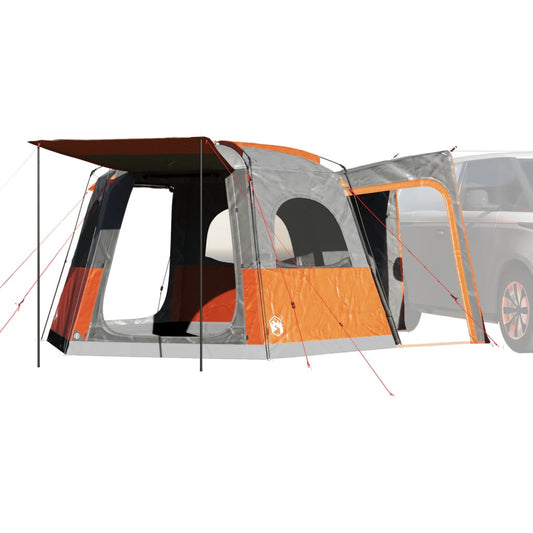 Autotent 4-persoons waterdicht grijs en oranje is nu te koop bij PeponiXL, paradijselijk wonen!